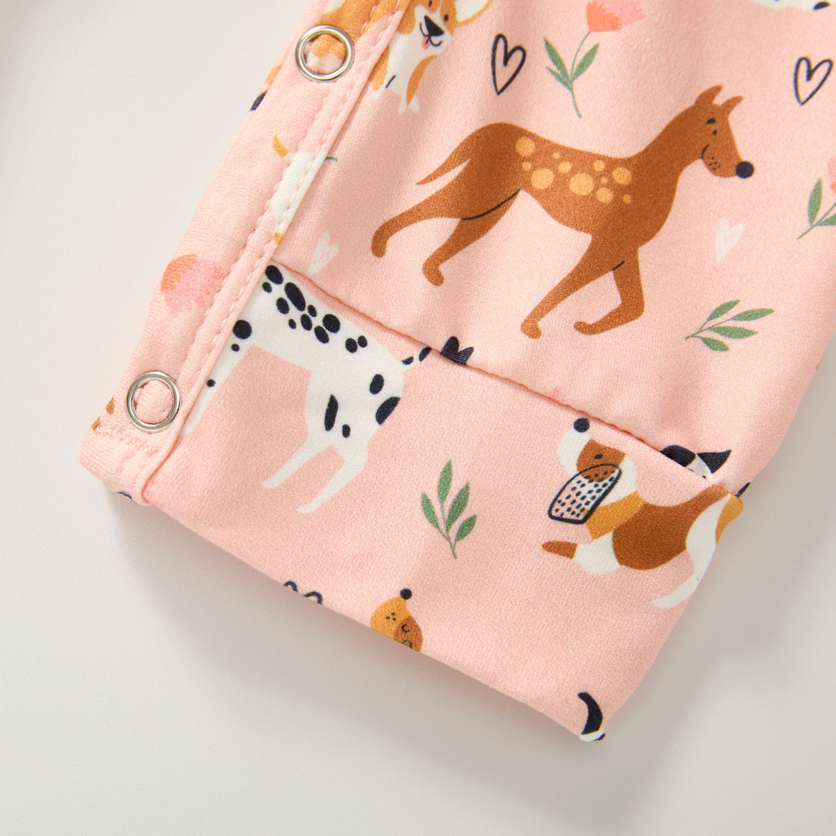 Playful Paws Girl Romper - Pete + Lucy View 4