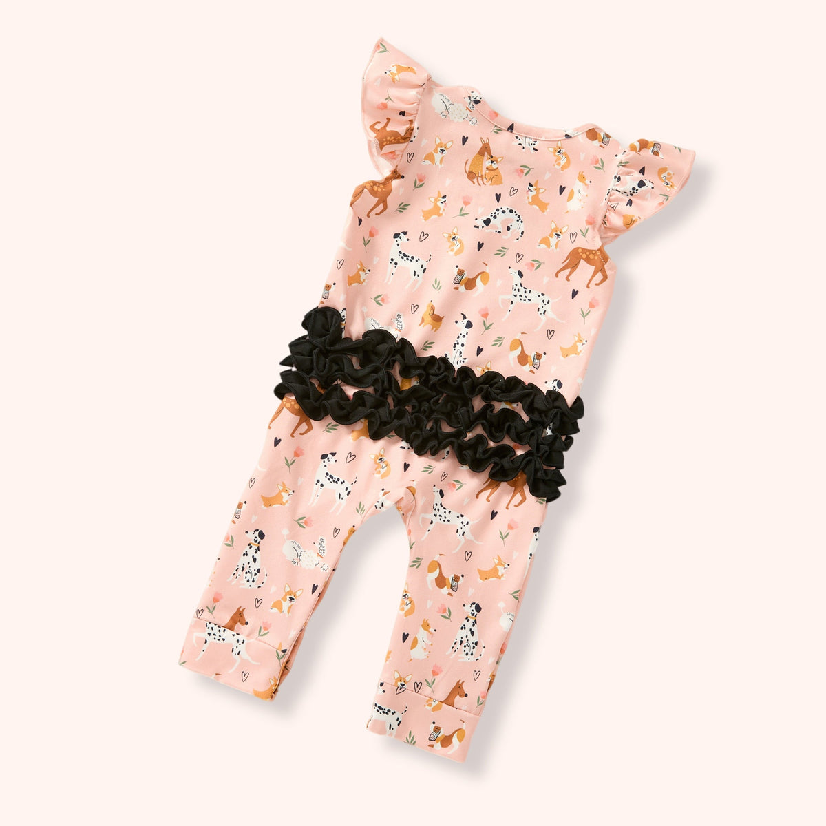 Playful Paws Girl Romper - Pete + Lucy View 2